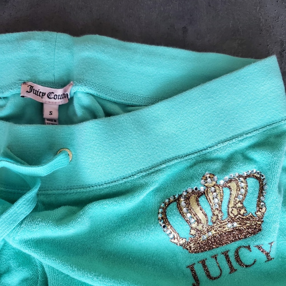 Juicy Couture arctic blue coloured velour pants